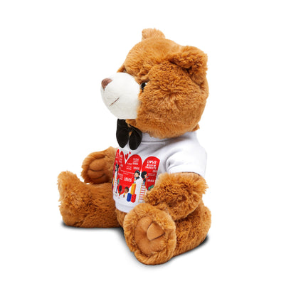 Teddy Bear with T-Shirt - Valentines - Super kiddo and friends message - [[{"value":"Wonderwear Kid"}]]