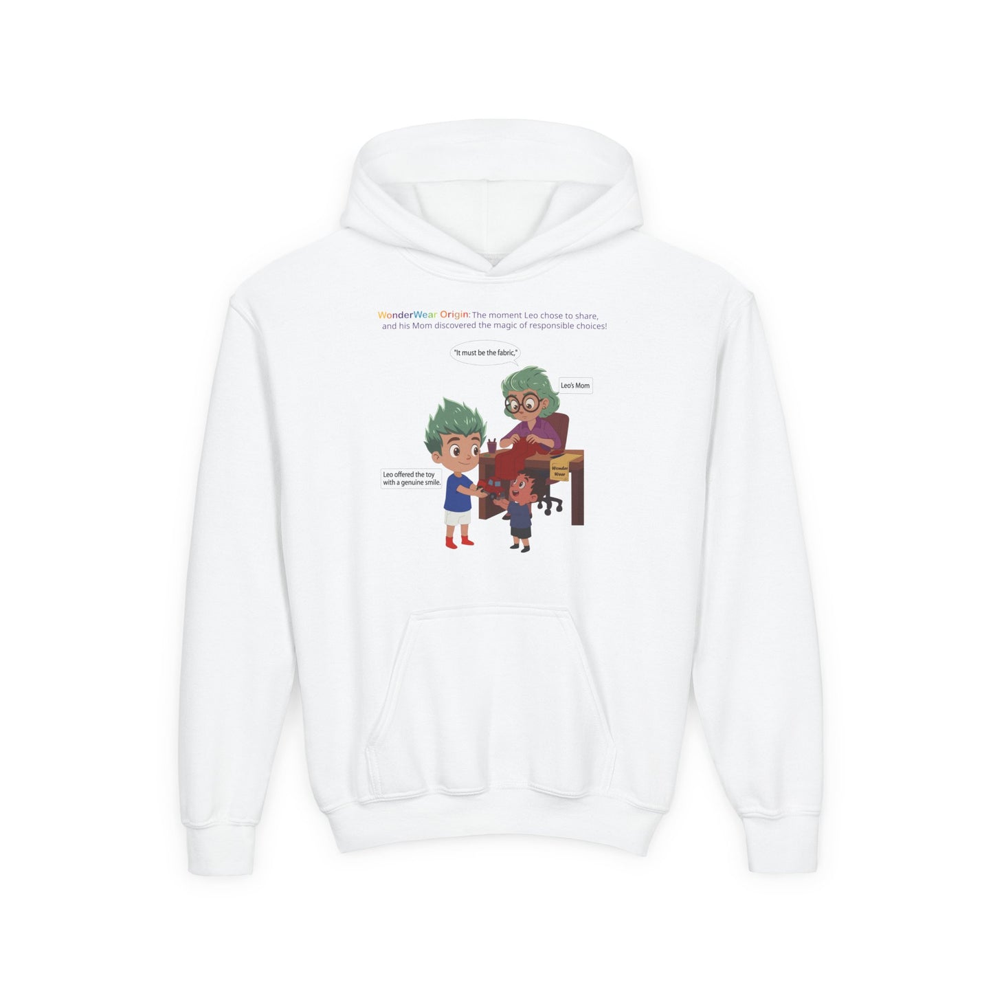 Youth Heavy Blend Hooded Sweatshirt - WonderWear Origin