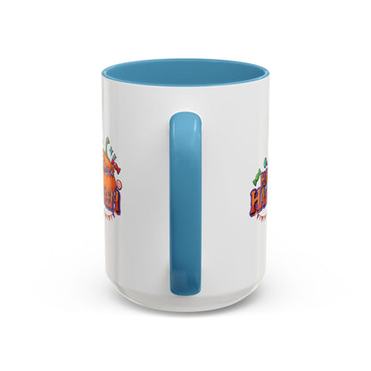 Accent Coffee Mug - Happy halloween banner Printify