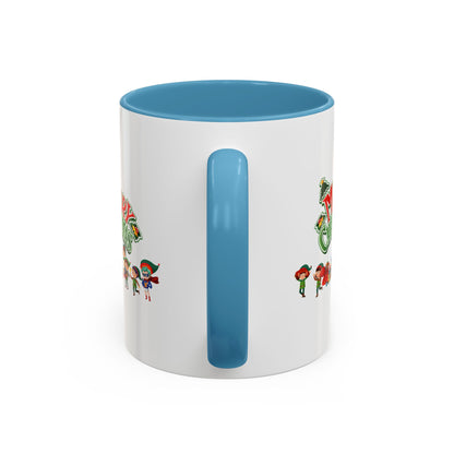 Accent Coffee Mug - Merry christmas from super friends - [[{"value":"Wonderwear Kid"}]]