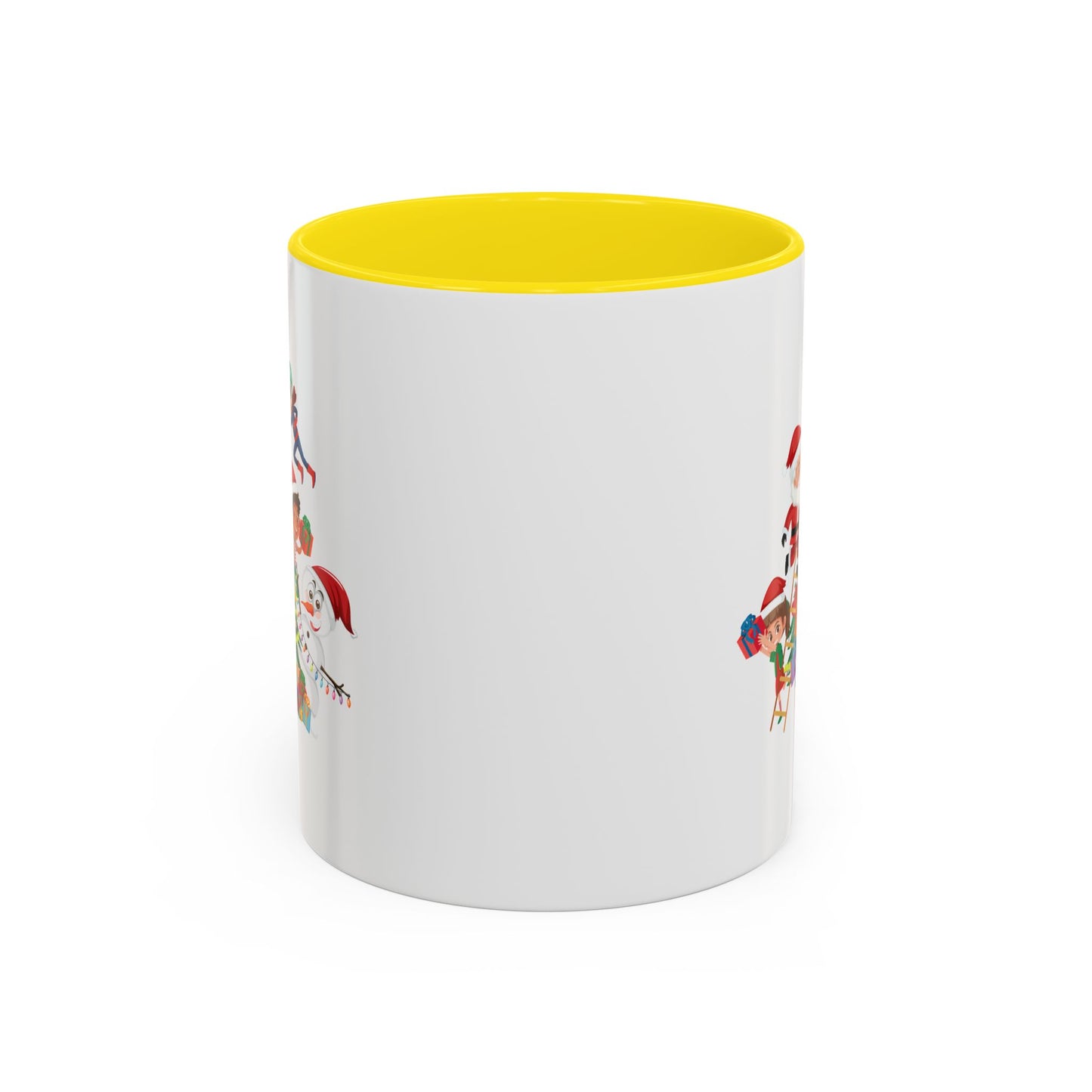 Accent Coffee Mug - Super kiddo making christmas tree
