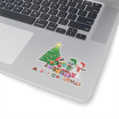 Kiss-Cut Stickers - Super kiddo preparing gifts - [[{"value":"Wonderwear Kid"}]]