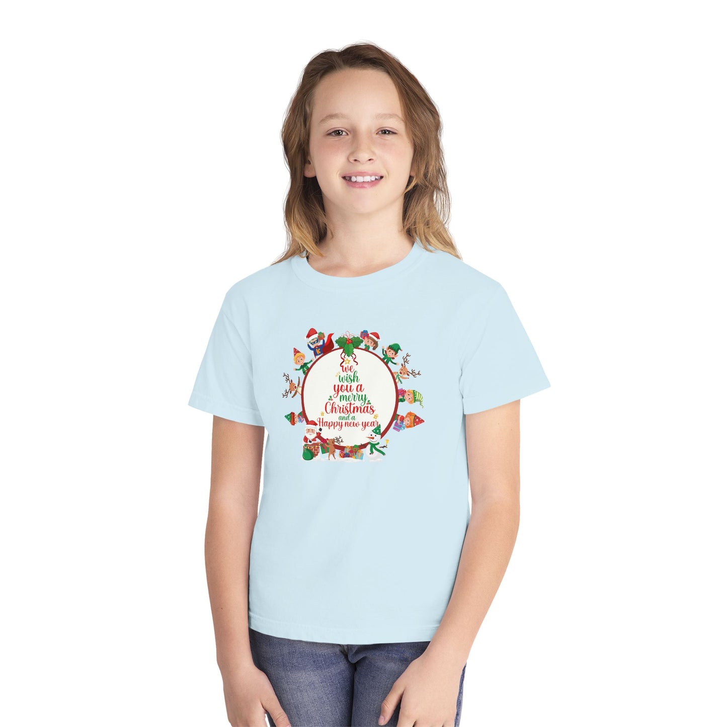 Youth Midweight Tee - We wish you a merry Christmas