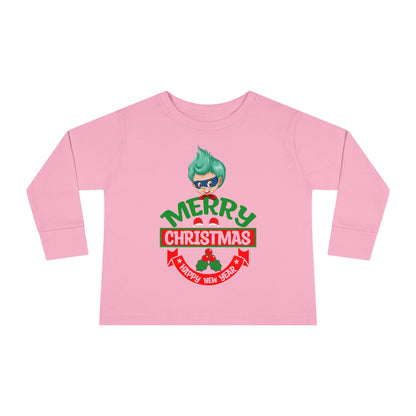 Toddler Long Sleeve Tee - Merry chridtmas from super kiddo - [[{"value":"Wonderwear Kid"}]]