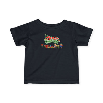 Infant Fine Jersey Tee - Merry christmas from super friends - [[{"value":"Wonderwear Kid"}]]