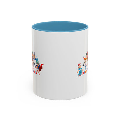 Accent Coffee Mug - Happy new year from super kiddo - [[{"value":"Wonderwear Kid"}]]