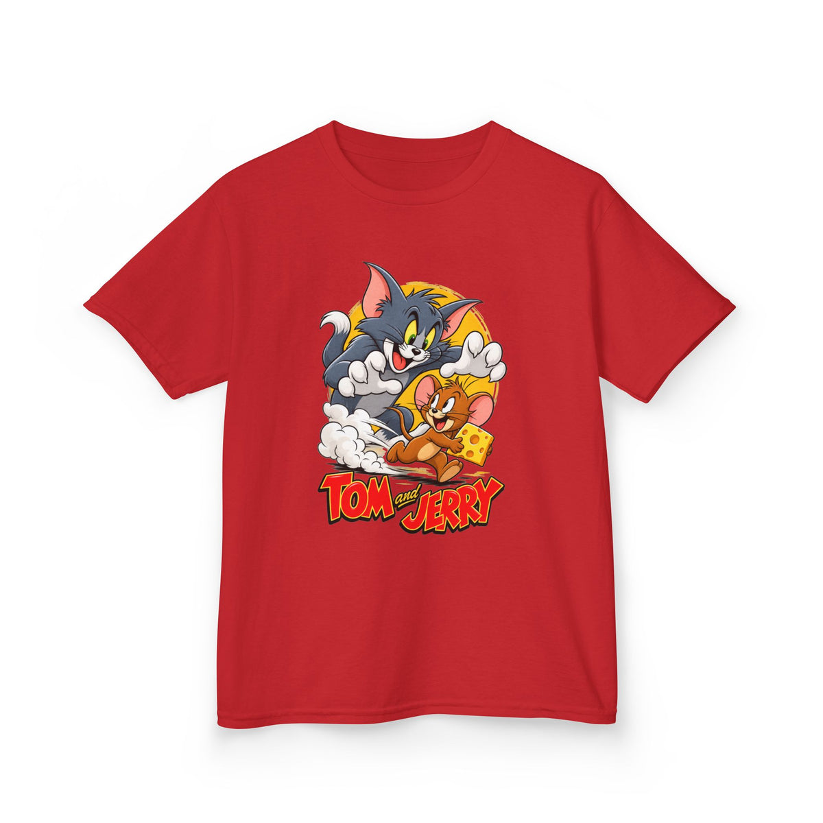 Kids Heavy Cotton™ Tee - Tom and Jerry Cheese Chase