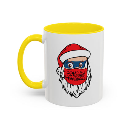 Accent Coffee Mug - Santa Super kiddo - [[{"value":"Wonderwear Kid"}]]