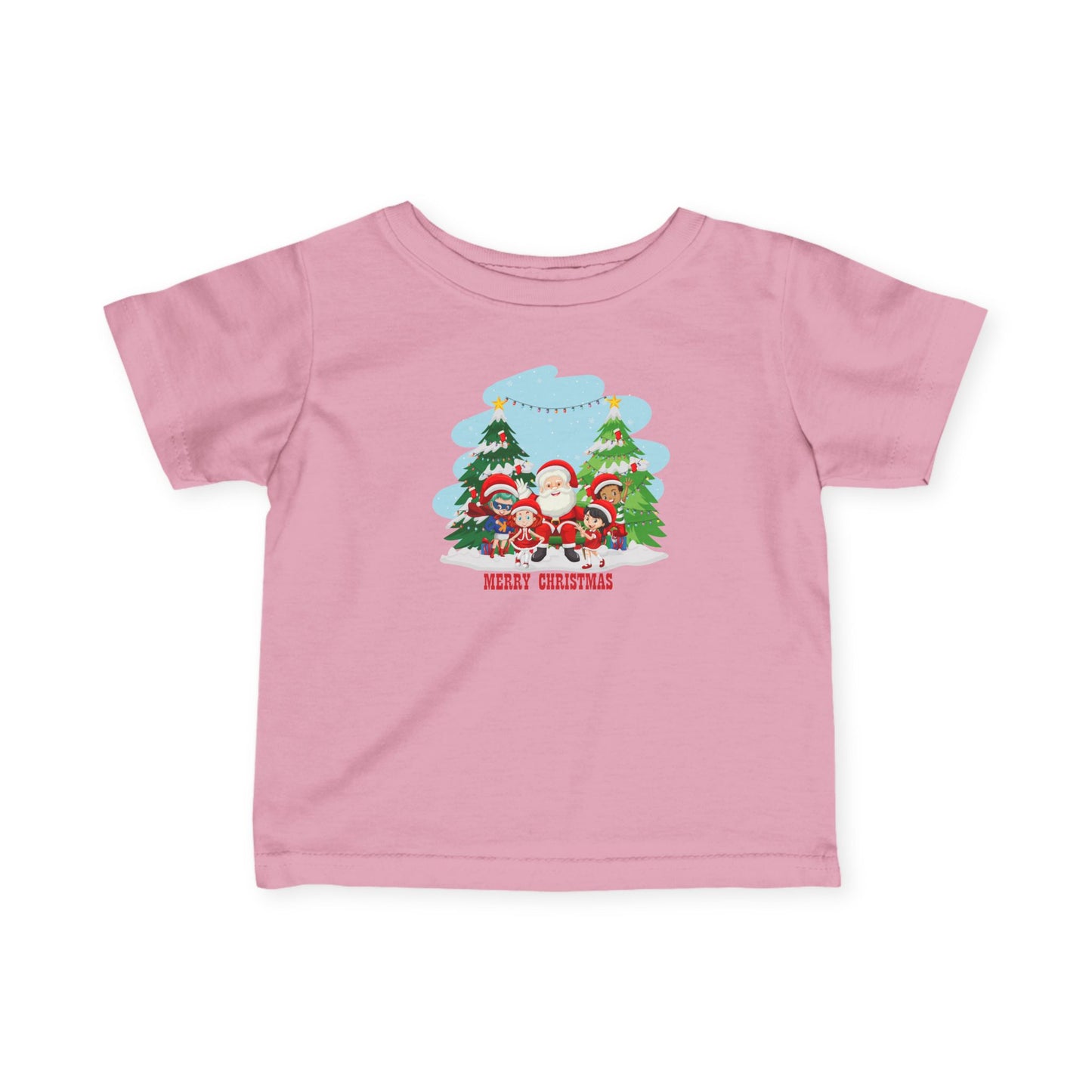 Infant Fine Jersey Tee - Super kiddo with santa claus Merry christmas - [[{"value":"Wonderwear Kid"}]]