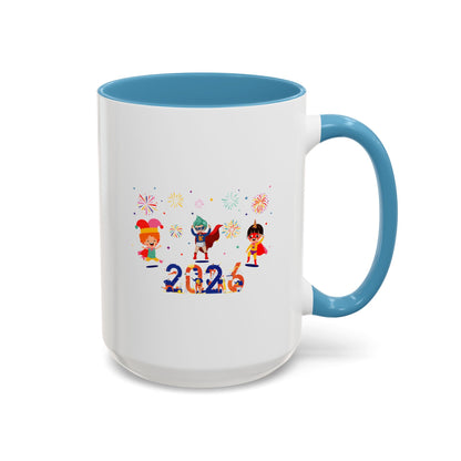 Accent Coffee Mug - Super kiddo and other hero - [[{"value":"Wonderwear Kid"}]]