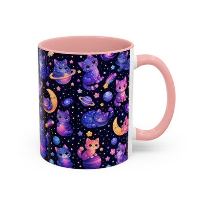 Accent Coffee Mug (11/15 oz) - Galaxy cats