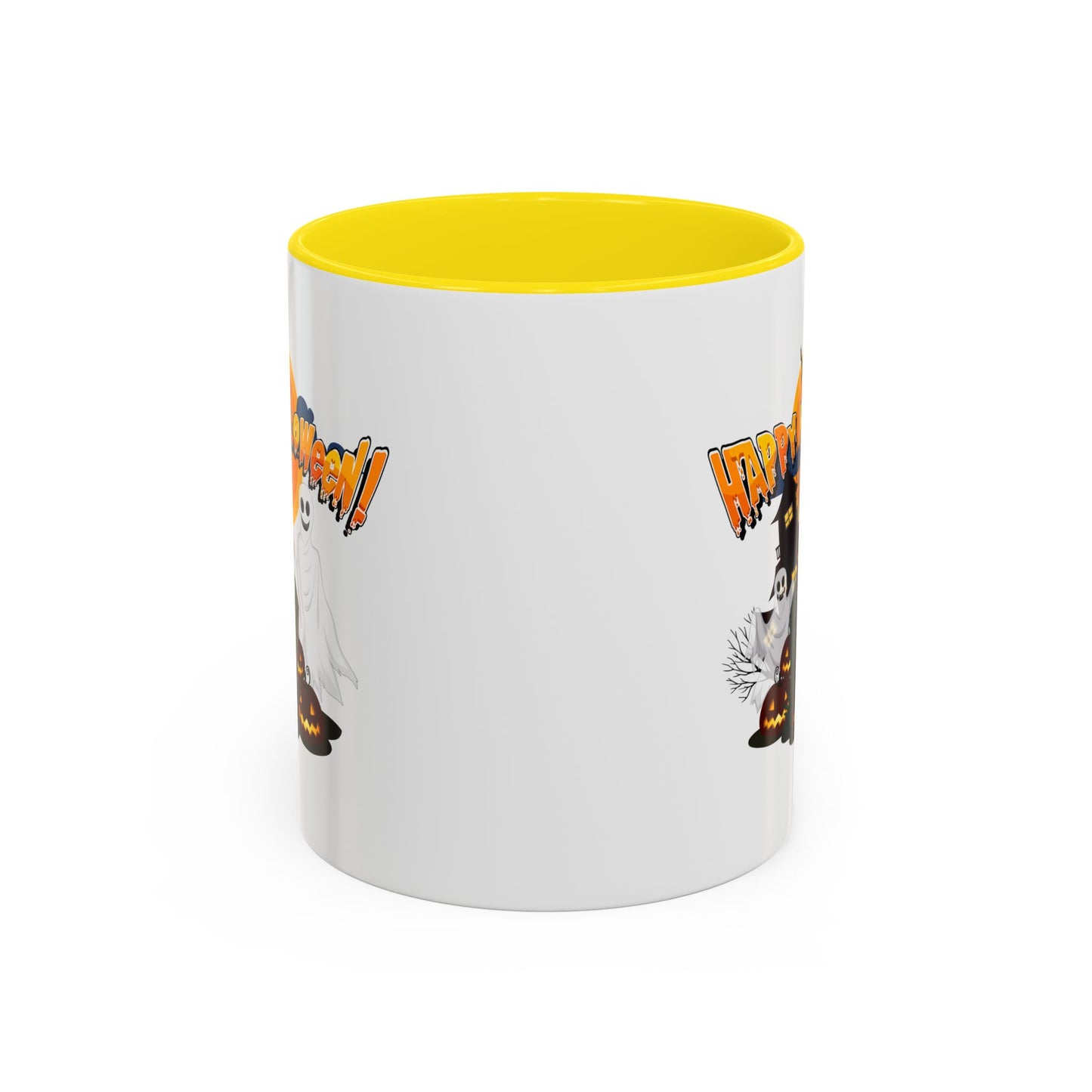 Accent Coffee Mug - Happy holloween - cemetery