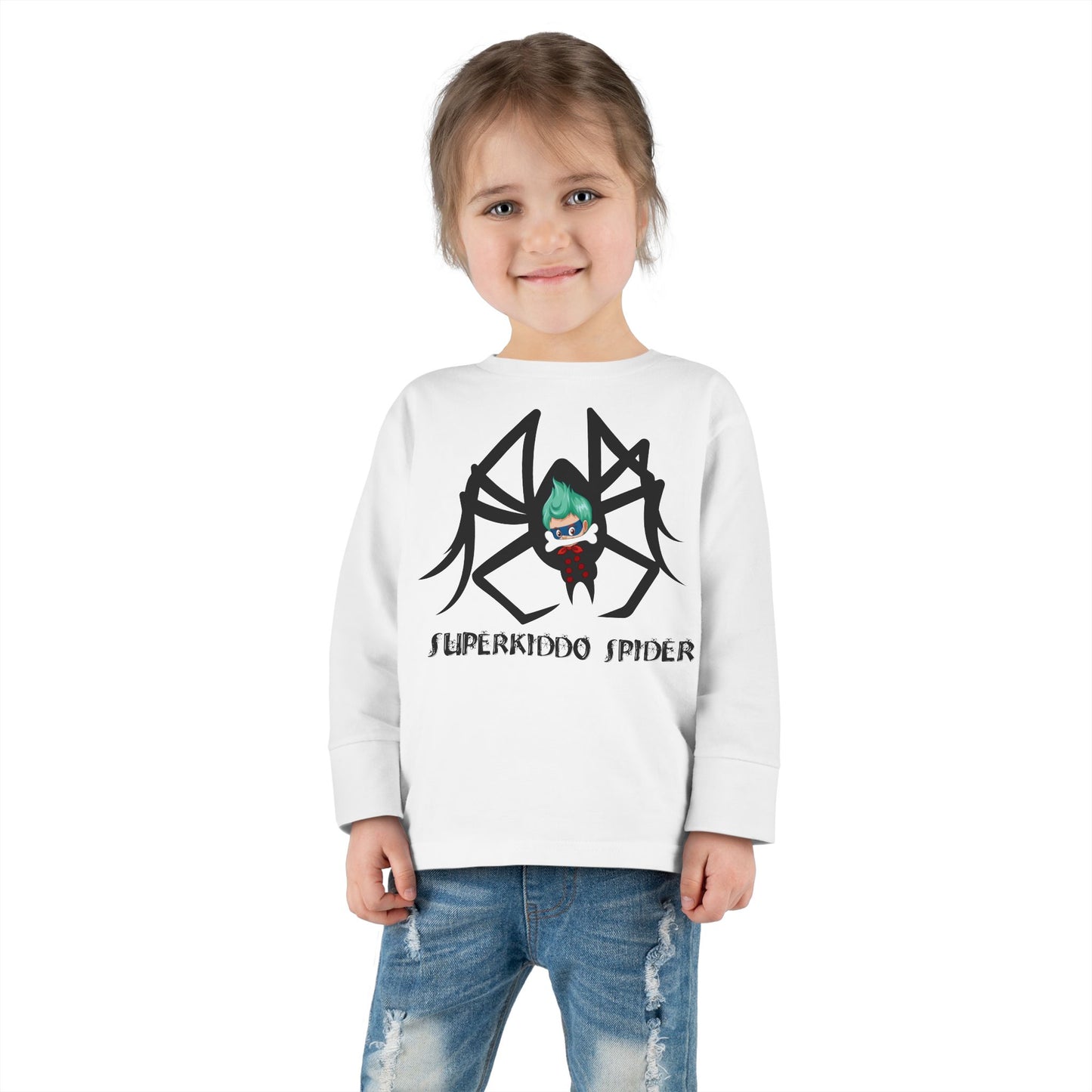 Toddler Long Sleeve Tee - Spider kiddo