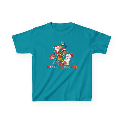 Kids Heavy Cotton™ Tee - Super kiddo making christmas tree with text - [[{"value":"Wonderwear Kid"}]]