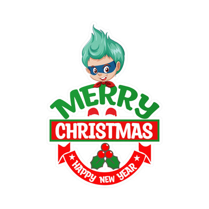 Christmas Kiss-Cut Vinyl Decals – Merry chridtmas from super kiddo - [[{"value":"Wonderwear Kid"}]]