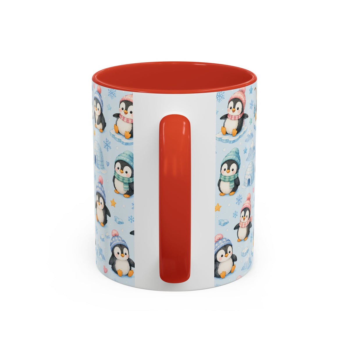 Accent Coffee Mug  (11/15 oz) - Penguin Winter Wonderland
