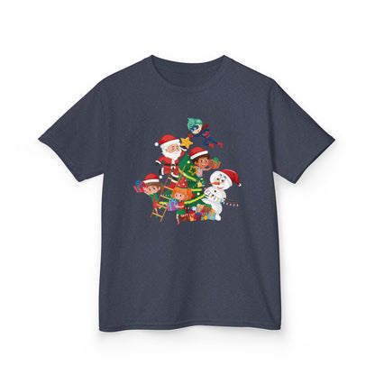 Kids Heavy Cotton™ Tee - Super kiddo making christmas tree - [[{"value":"Wonderwear Kid"}]]