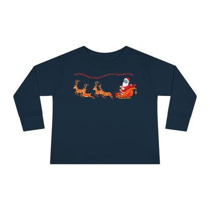 Toddler Long Sleeve Tee - Santa kiddo - [[{"value":"Wonderwear Kid"}]]