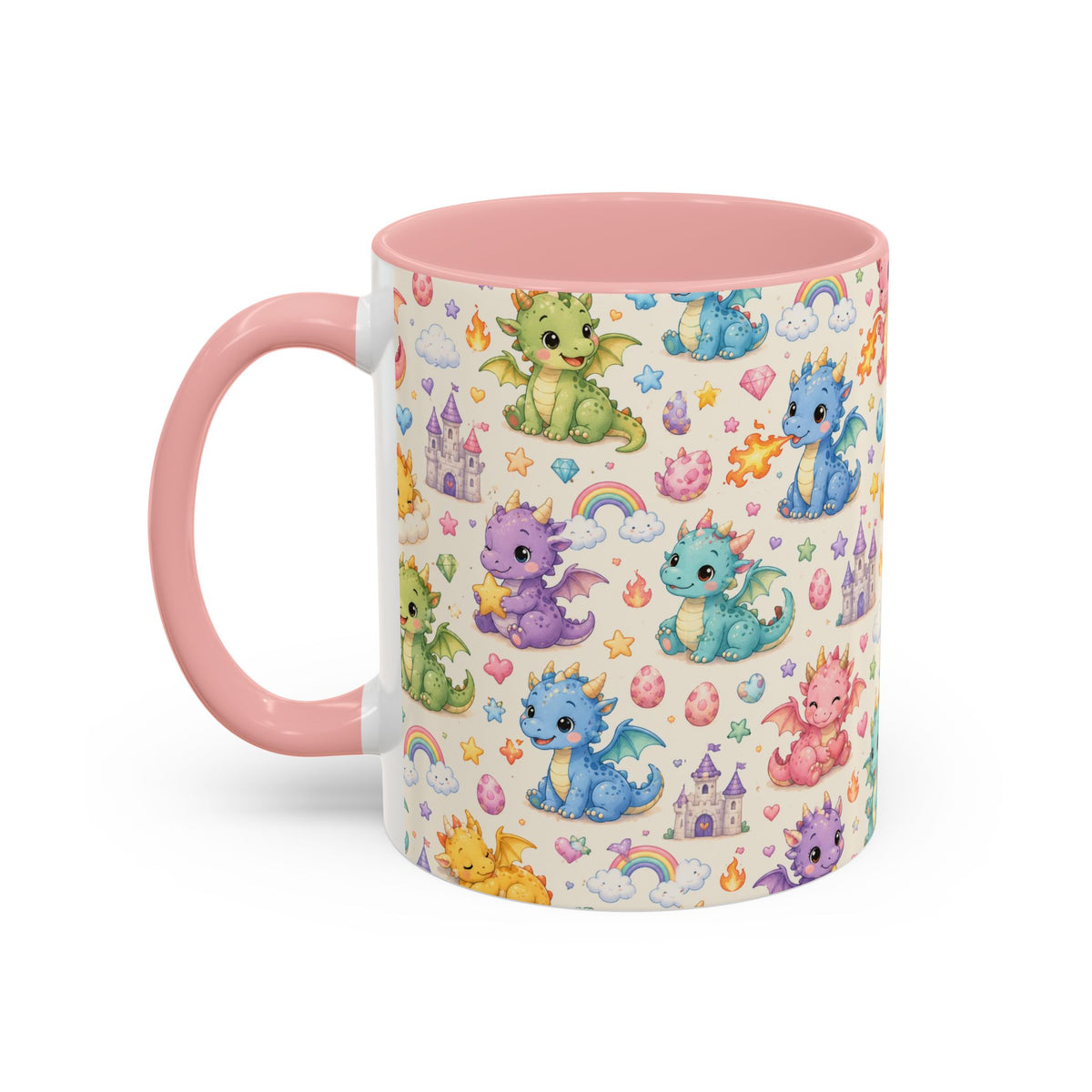 Accent Coffee Mug  (11/15 oz) - Baby Dragon Fantasy
