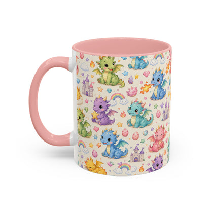 Accent Coffee Mug  (11/15 oz) - Baby Dragon Fantasy
