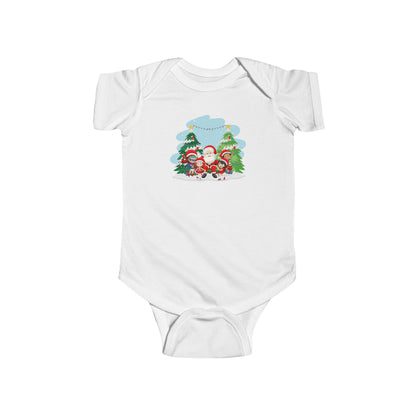 Infant Bodysuit - Super kiddo with santa claus - [[{"value":"Wonderwear Kid"}]]