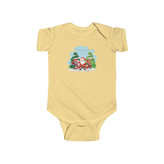 Infant Bodysuit - Super kiddo with santa claus - [[{"value":"Wonderwear Kid"}]]