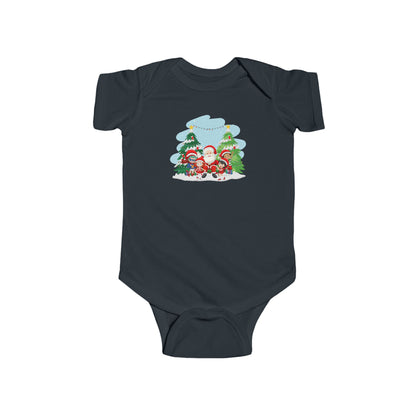 Infant Bodysuit - Super kiddo with santa claus - [[{"value":"Wonderwear Kid"}]]