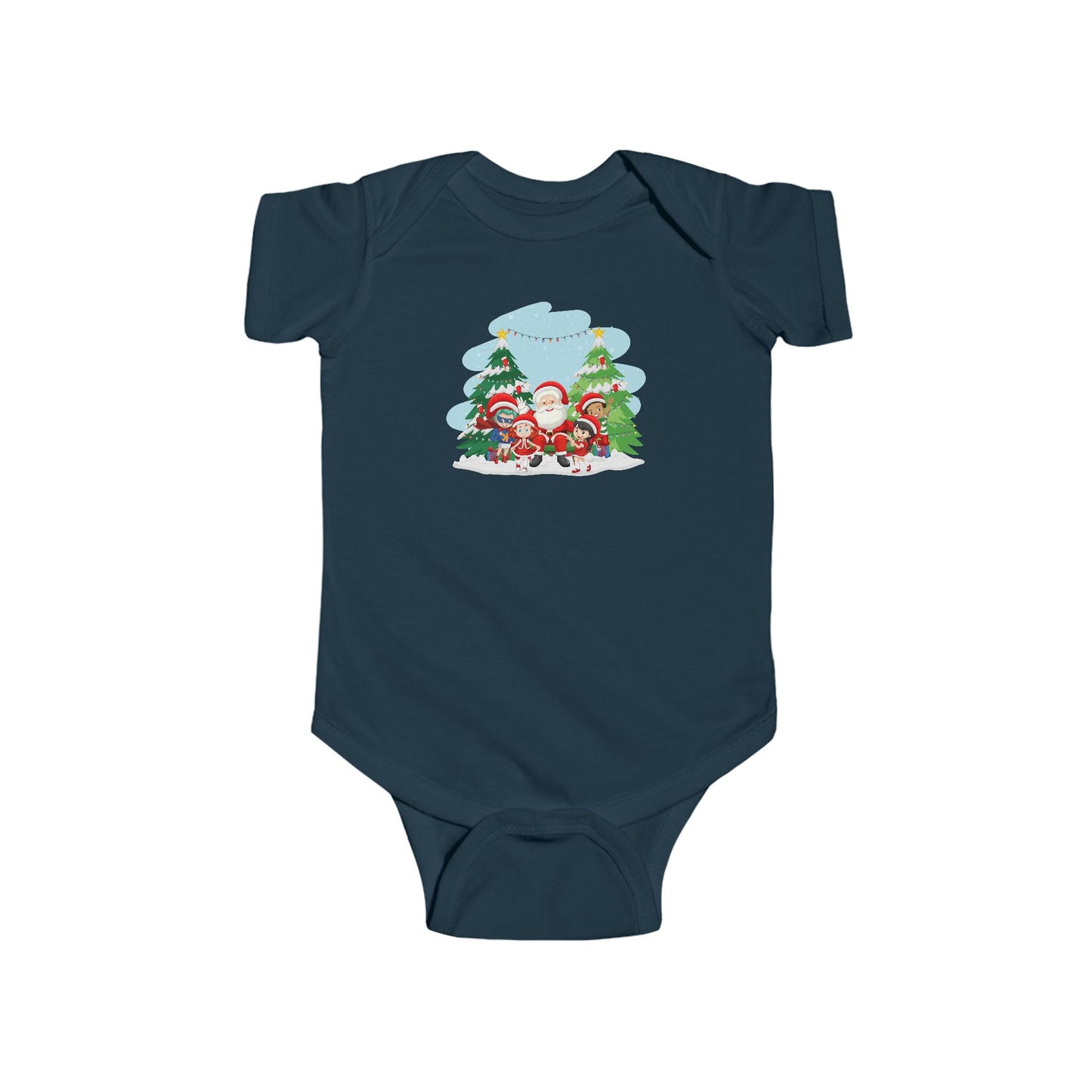 Infant Bodysuit - Super kiddo with santa claus - [[{"value":"Wonderwear Kid"}]]