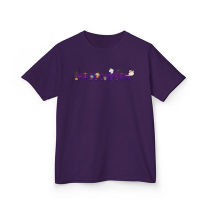 Kids Heavy Cotton™ Tee - Holloween word Printify