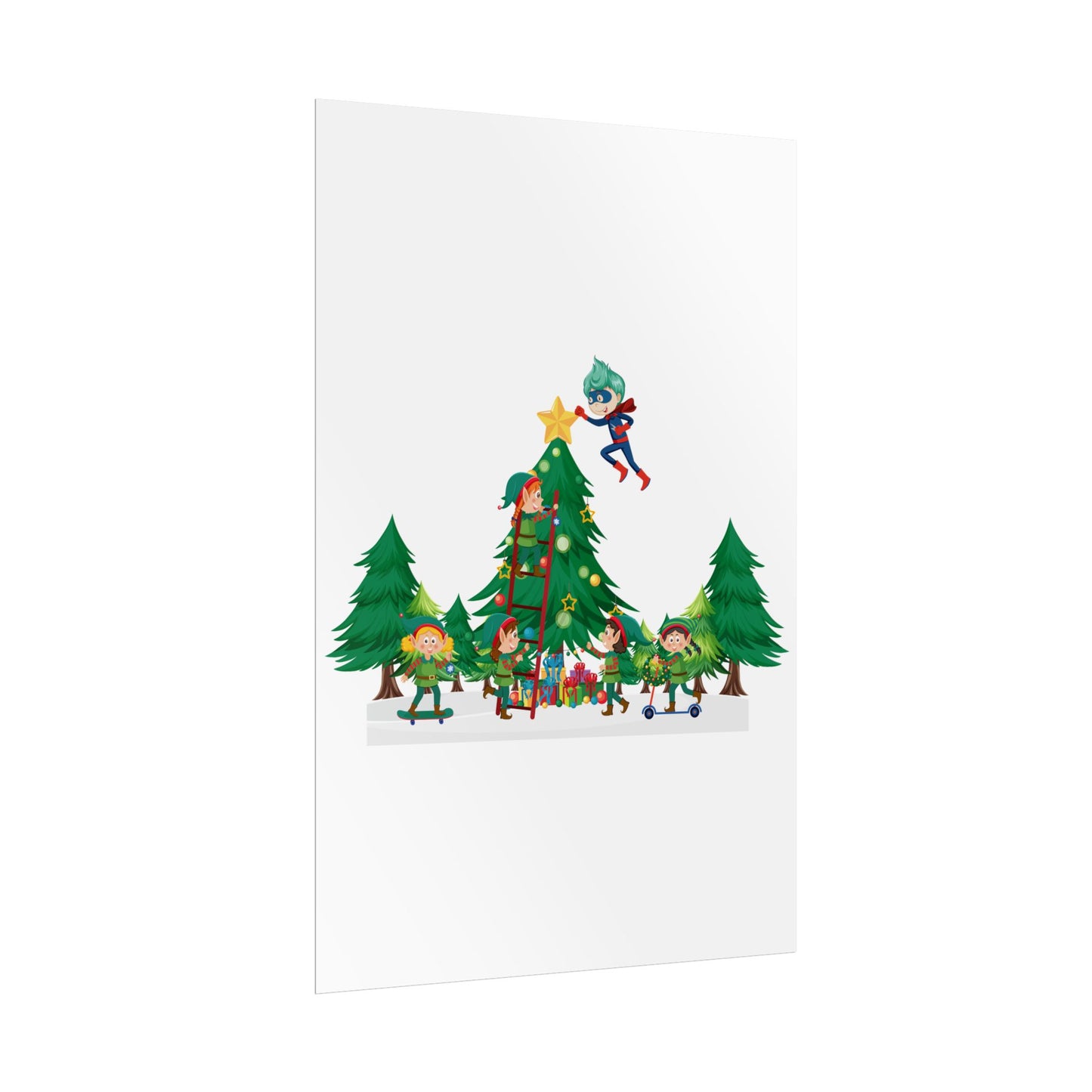 Rolled Posters - Super kiddo putting the stars - [[{"value":"Wonderwear Kid"}]]