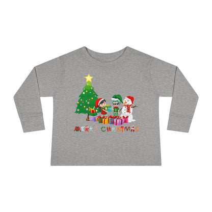 Toddler Long Sleeve Tee - Super kiddo preparing gifts - [[{"value":"Wonderwear Kid"}]]