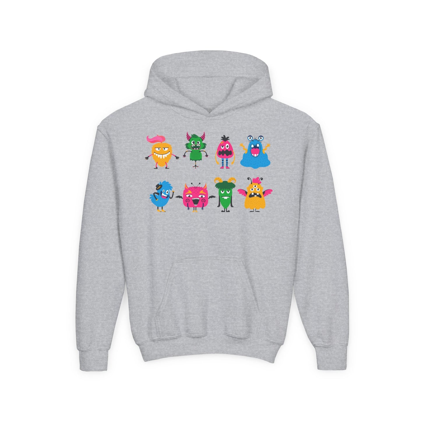 Youth Heavy Blend Hooded Sweatshirt - Set of monsters