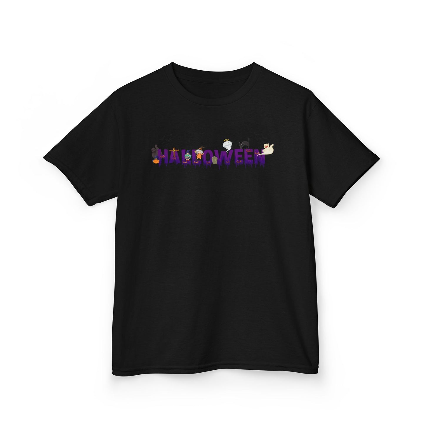 Kids Heavy Cotton™ Tee - Holloween word Printify