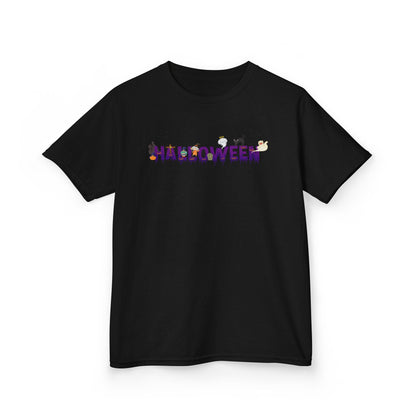 Kids Heavy Cotton™ Tee - Holloween word Printify