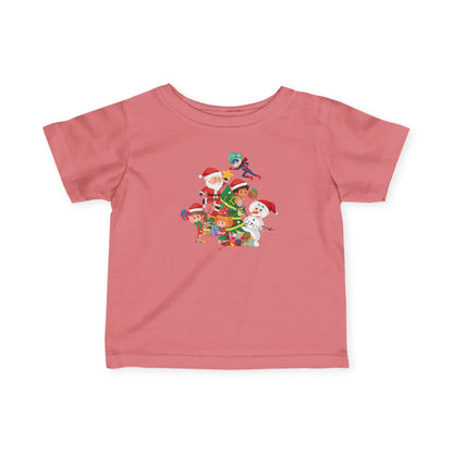 Infant Fine Jersey Tee - Super kiddo making christmas tree - [[{"value":"Wonderwear Kid"}]]