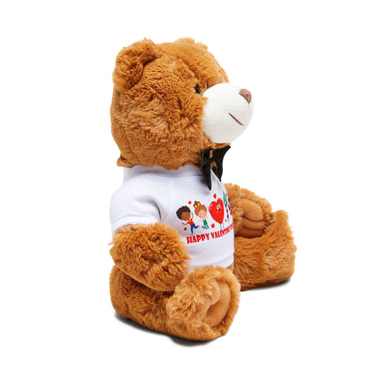 Teddy Bear with T-Shirt - Valentines - Super kiddo and three friends - [[{"value":"Wonderwear Kid"}]]