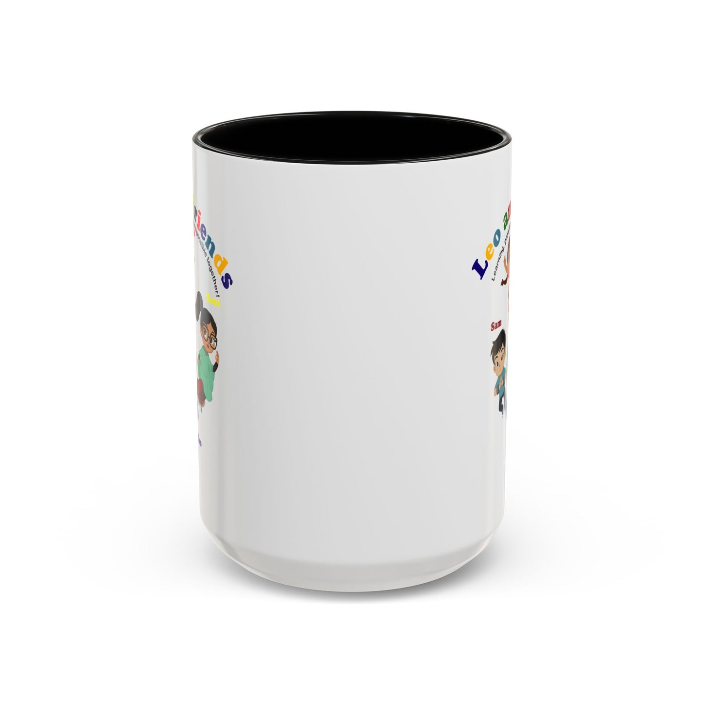 Accent Coffee Mug - Leo & Friends - Learning and growing