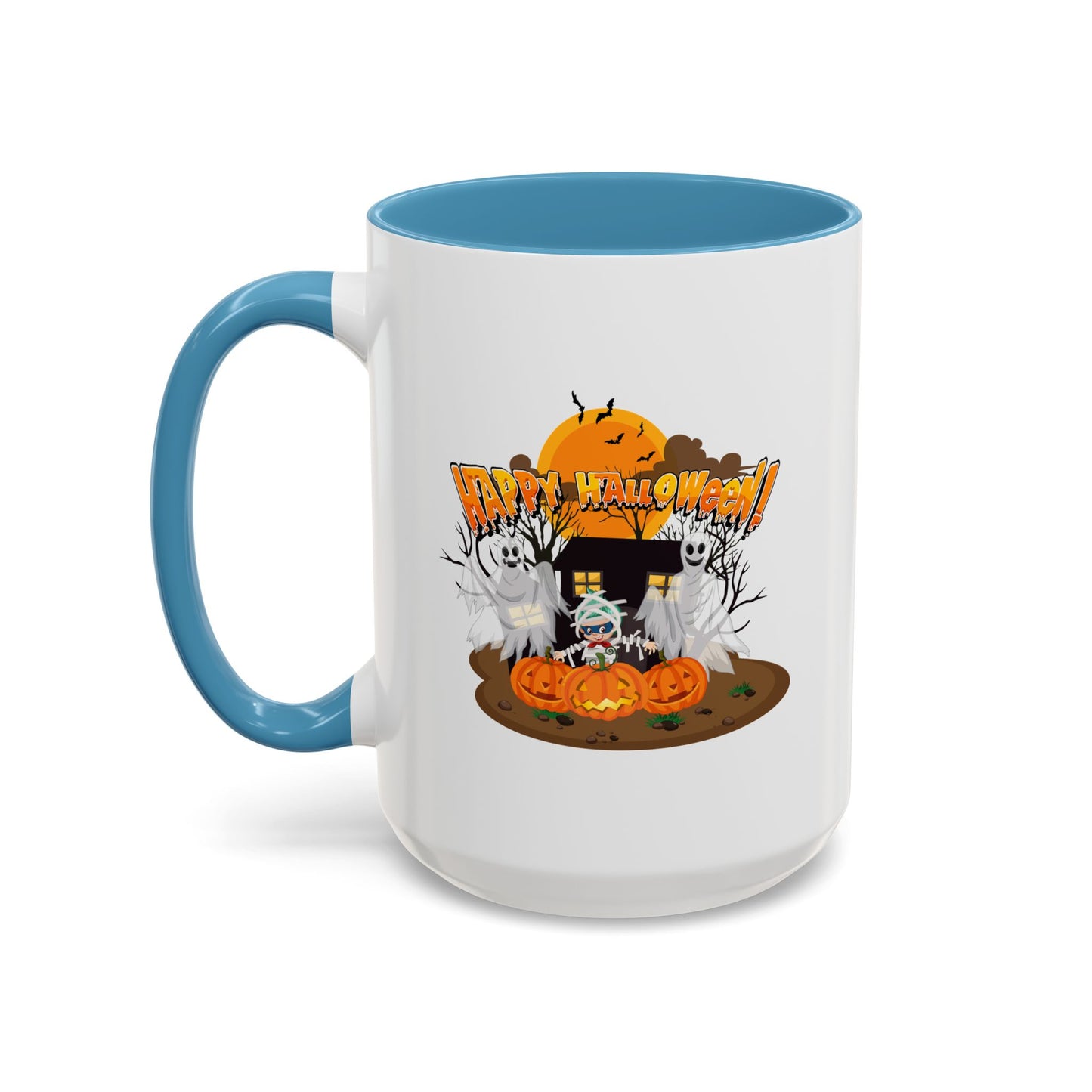 Accent Coffee Mug - Super kiddo with ghost