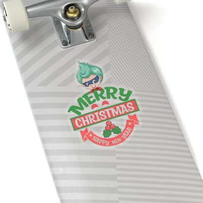 Kiss-Cut Stickers - Merry chridtmas from super kiddo - [[{"value":"Wonderwear Kid"}]]