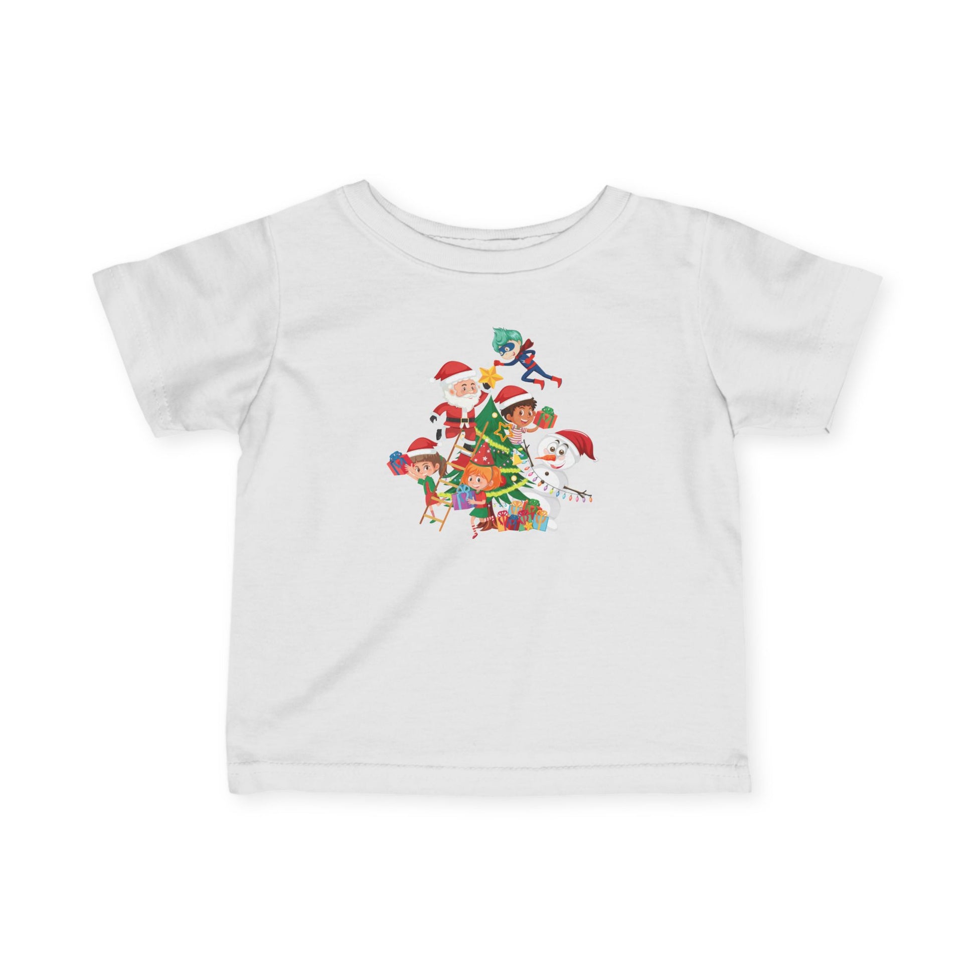 Infant Fine Jersey Tee - Super kiddo making christmas tree - [[{"value":"Wonderwear Kid"}]]