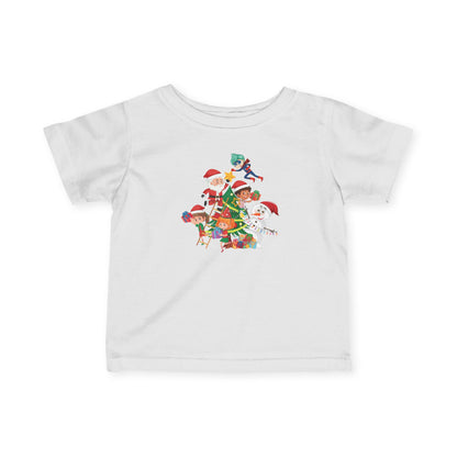 Infant Fine Jersey Tee - Super kiddo making christmas tree - [[{"value":"Wonderwear Kid"}]]
