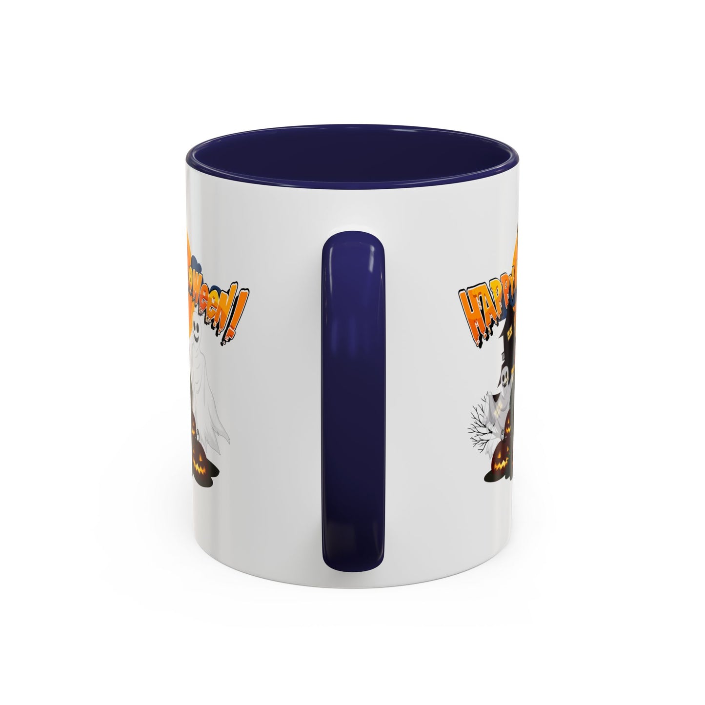 Accent Coffee Mug - Happy holloween - cemetery