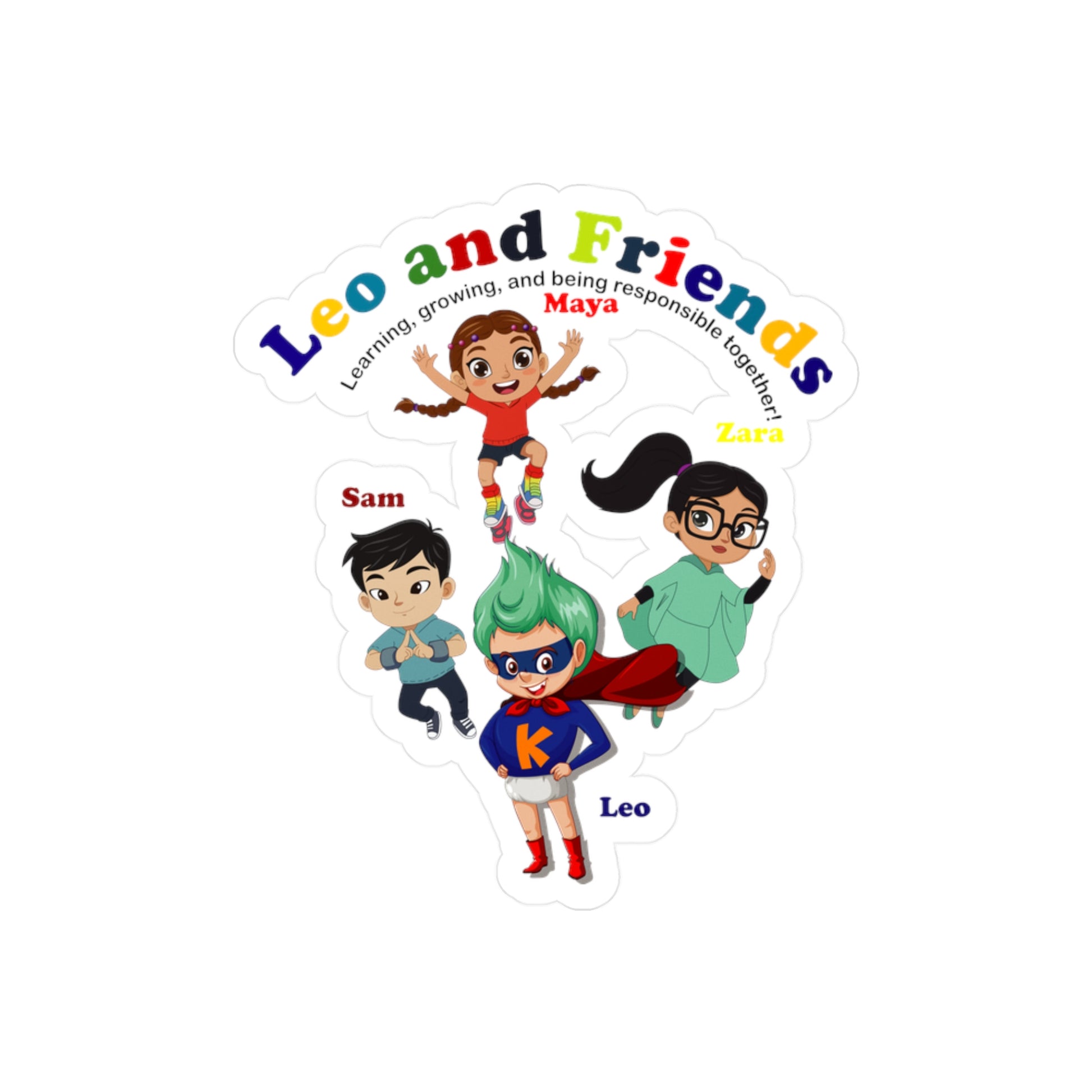 Halloween Kiss-Cut Vinyl Decals – Leo & Friends - Learning and growing - [[{"value":"Wonderwear Kid"}]]