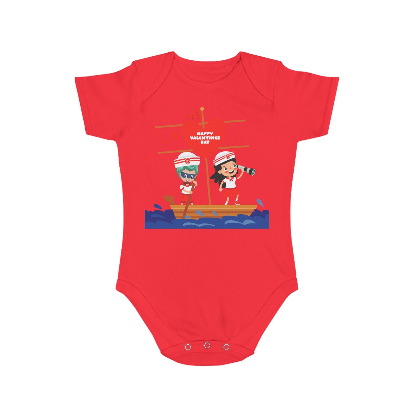 Infant Fine Jersey Bodysuit - Valentines -  Love sailing - [[{"value":"Wonderwear Kid"}]]