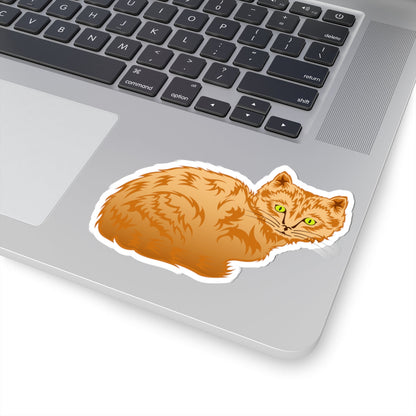 Kiss-Cut Stickers - Cute Ginger Cat Printify