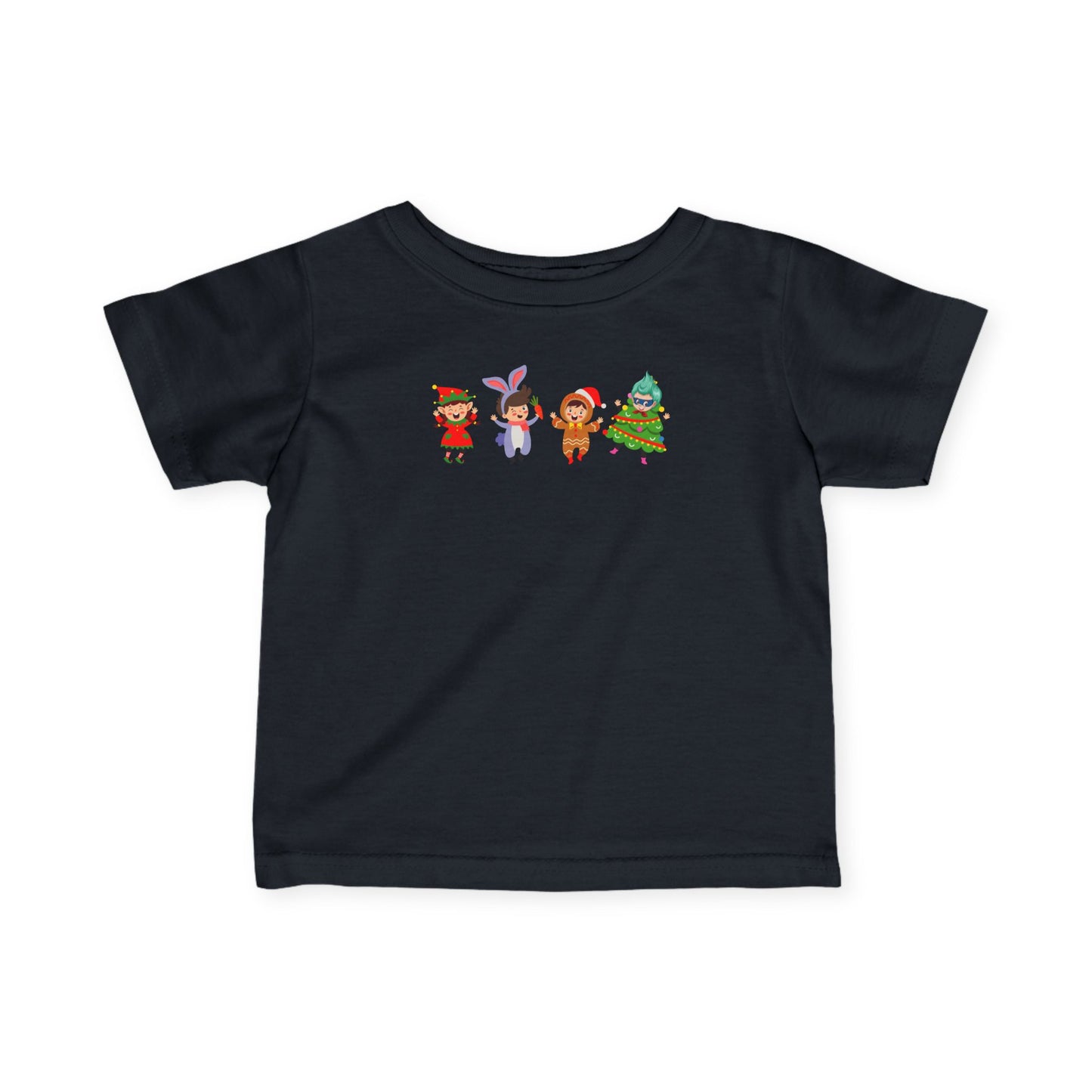 Infant Fine Jersey Tee - Super kiddo in christmas tree attire - [[{"value":"Wonderwear Kid"}]]
