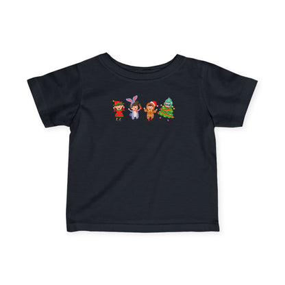 Infant Fine Jersey Tee - Super kiddo in christmas tree attire - [[{"value":"Wonderwear Kid"}]]