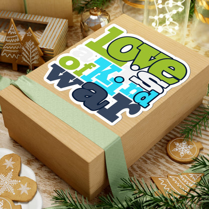 Kiss-Cut Stickers - Love is Kind Printify
