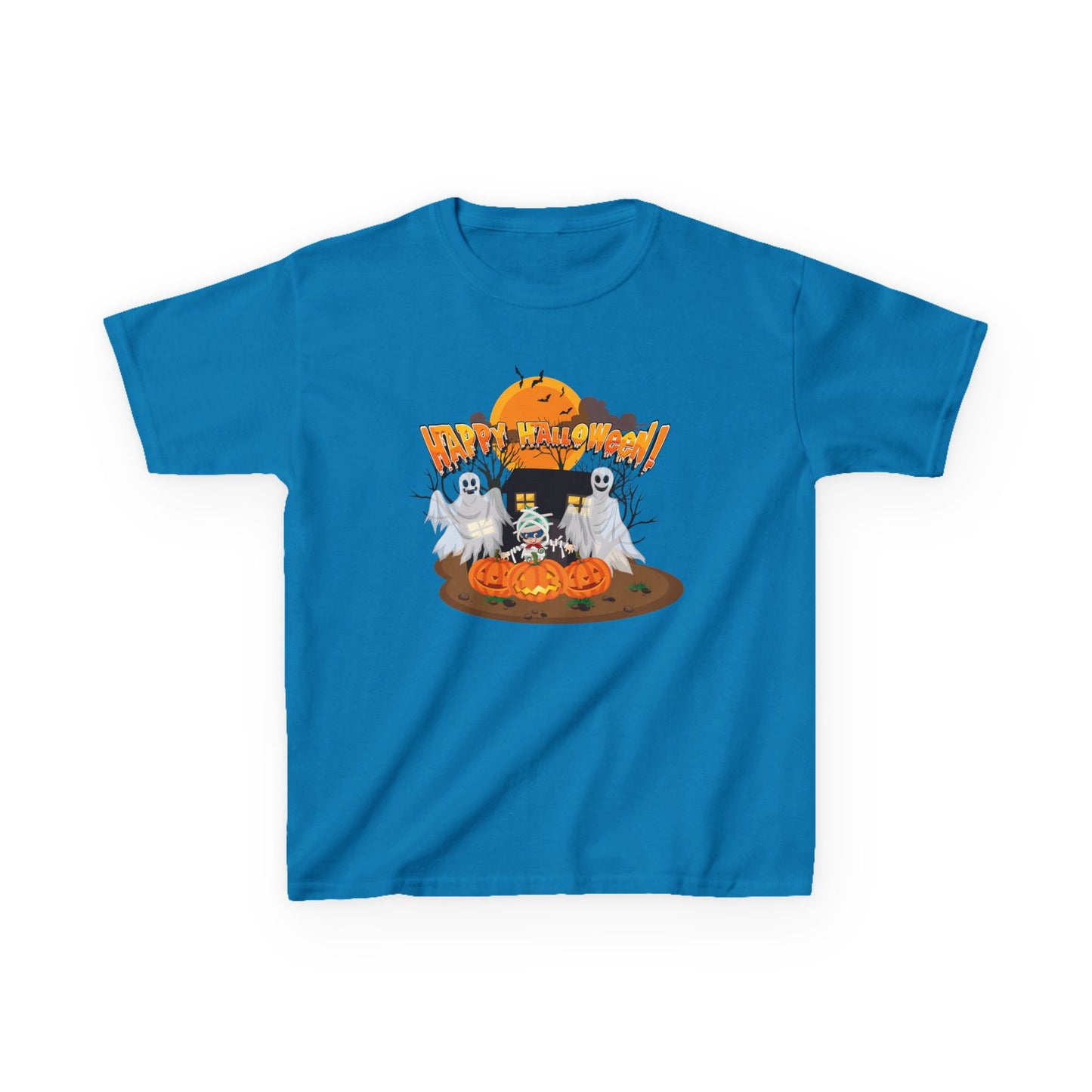 Kids Heavy Cotton™ Tee - Super kiddo with ghost - [[{"value":"Wonderwear Kid"}]]