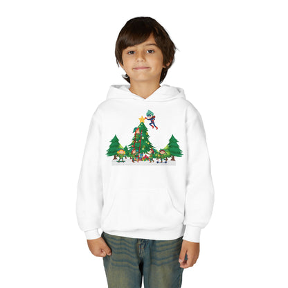 Youth Heavy Blend Hooded Sweatshirt - Super kiddo putting the stars - [[{"value":"Wonderwear Kid"}]]